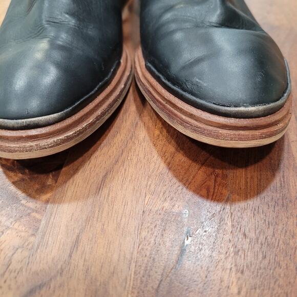 Sarto Nemi Black Leather Zip Up  Booties  Size 6.5 - Picture 7 of 14